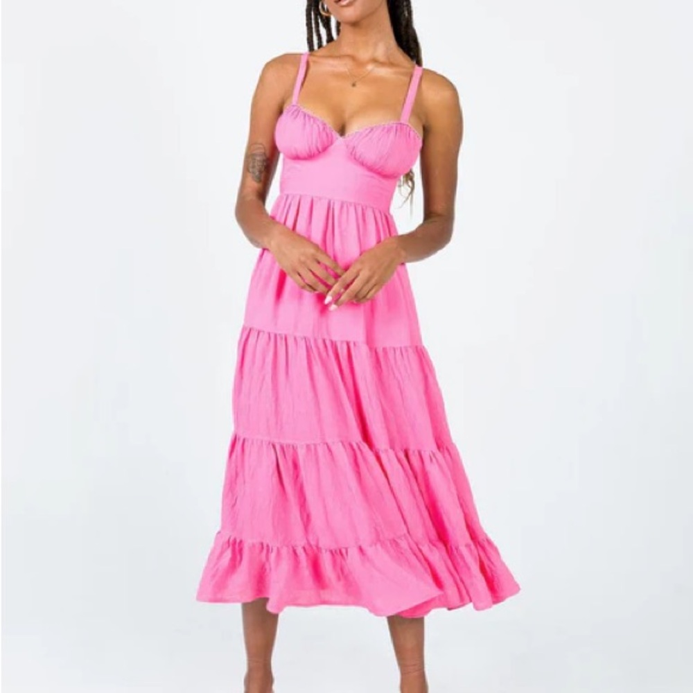 Princess Polly Joella Pink Midi Dress
